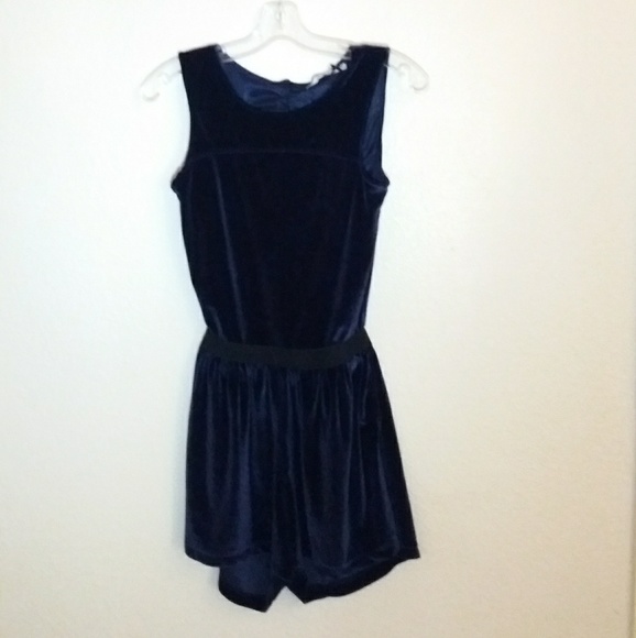 FINAL ClearOut! Stradivarius Velvet Romper NEW - Picture 1 of 3
